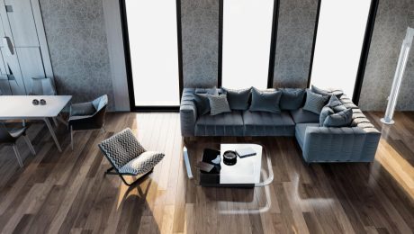 signature-vinyl-planks-melbourne-home signature vinyl planks in a modern Melbourne living room with timber finish