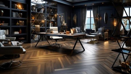 Commercial-Flooring-Installation-Modern-Office Commercial flooring installed in modern office environment