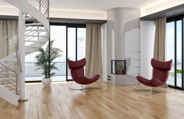 Engineered-Timber-Floor-Contemporary-Living-Room Engineered timber floor installed in modern residential interior