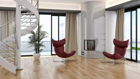 Engineered timber floor installed in modern residential interior