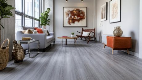 Best-Vinyl-Plank-Flooring-for-Practical-Interiors Best vinyl plank flooring installed in a modern interior space