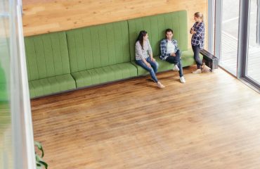 Commercial-Linoleum-Flooring-for-High-Traffic-Interiors Commercial linoleum flooring installed in a high-traffic business interior