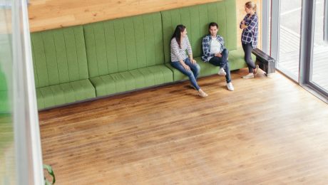 Commercial-Linoleum-Flooring-for-High-Traffic-Interiors Commercial linoleum flooring installed in a high-traffic business interior